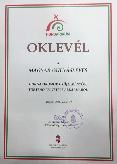 Hivatalosan is hungarikummá vált a gulyásleves