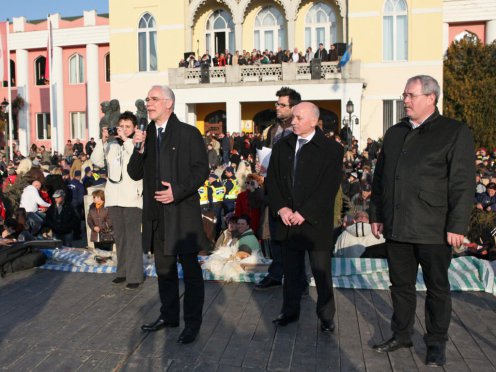 Balog Zoltán, az emberi erőforrások minisztere és Fazekas Sándor földművelésügyi miniszter